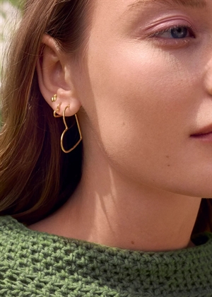 Laia grande earrings Forgyldt Maanesten 